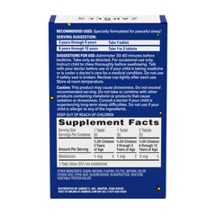 Zarbee's etiqueta nutricional legible con lista de ingredientes clara