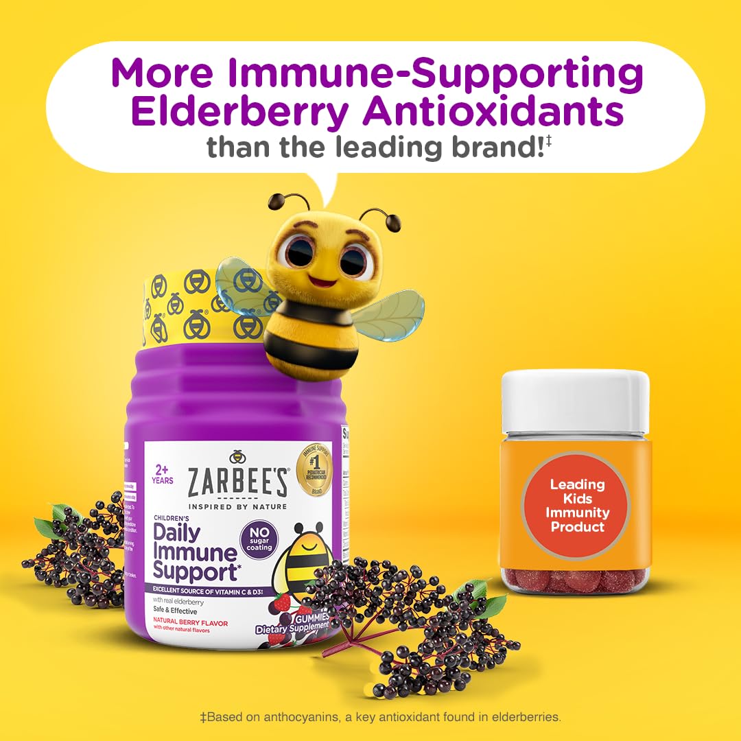 Zarbee's gomita en mano para comparar tamaño y facilidad de masticar