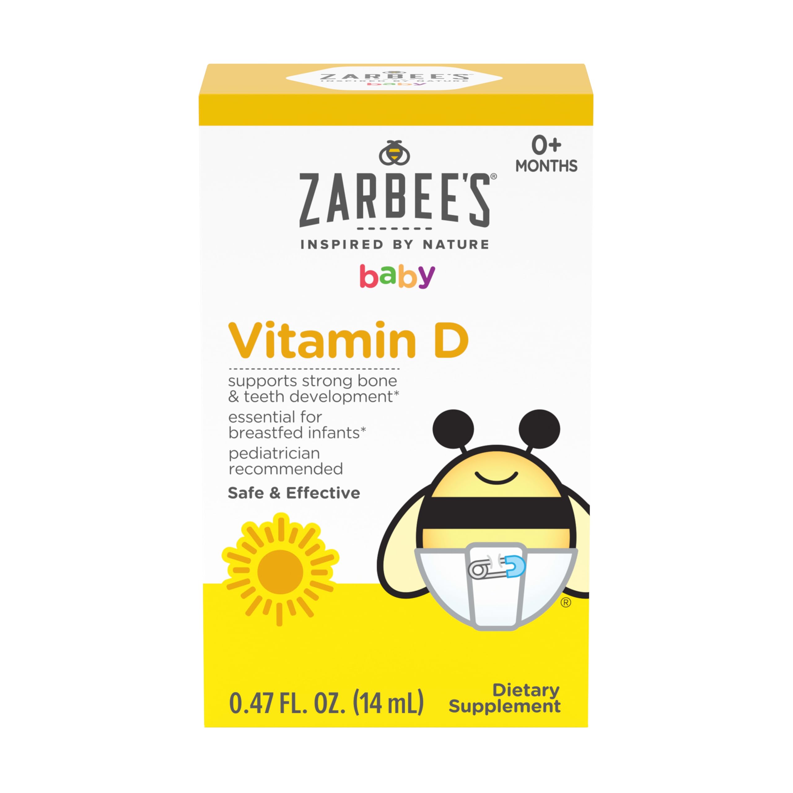 Zarbee's gotas mezcladas en puré o leche para administración flexible
