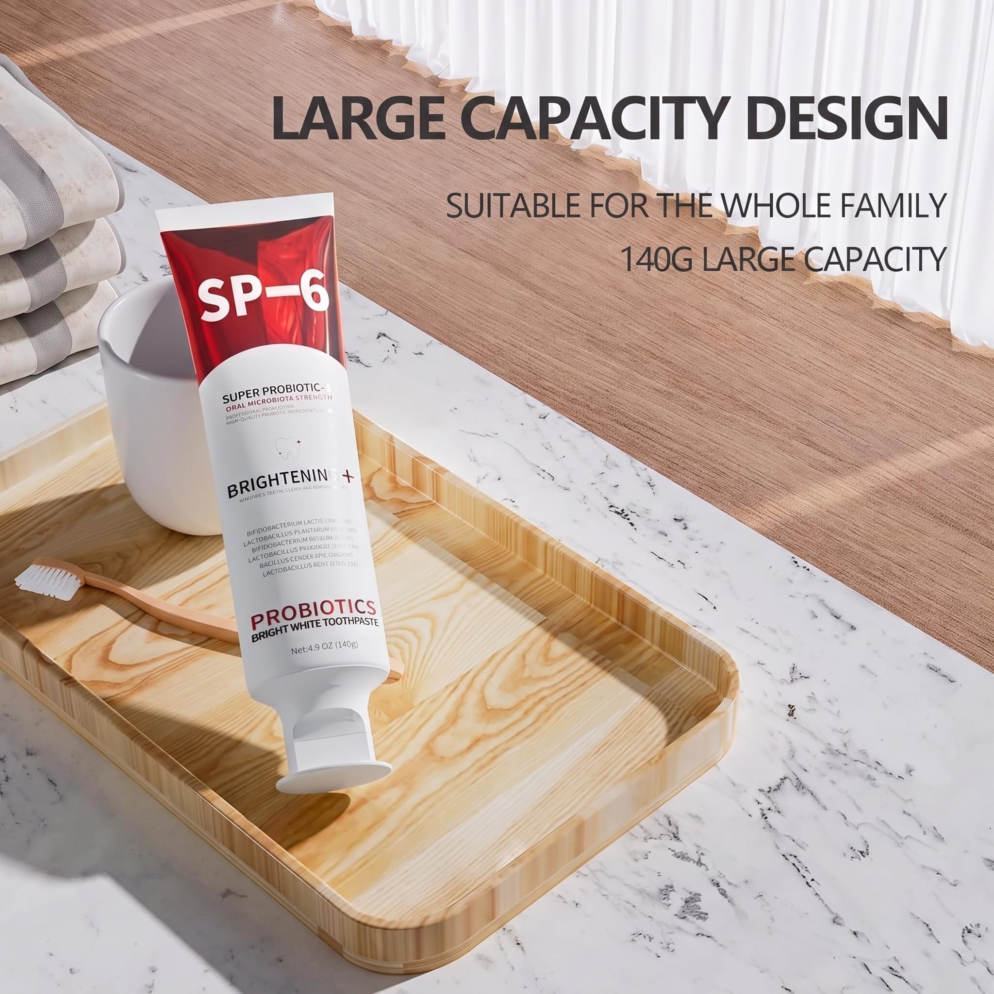 Detalle de ingredientes Zaucet SP-6 incluyendo niacinamida, sugiere eficacia suave