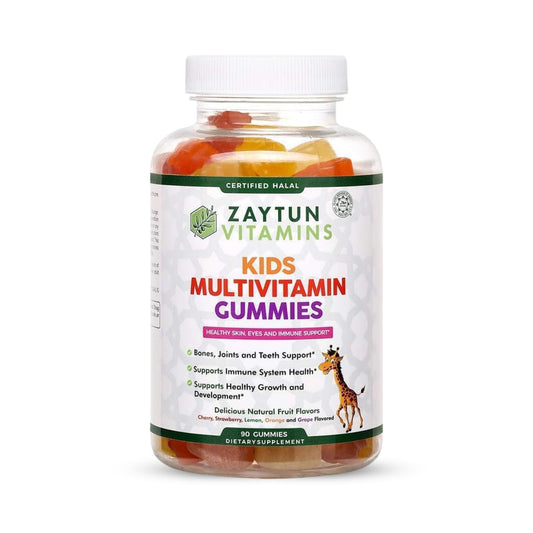 Zaytun Vitamins frasco delantero mostrando diseño y beneficios