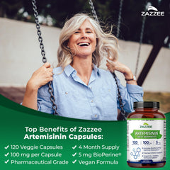 Zazzee cápsulas en mano que enseñan tamaño y facilidad de ingestión