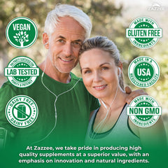 Zazzee sello USDA Organic en close-up que garantiza certificación