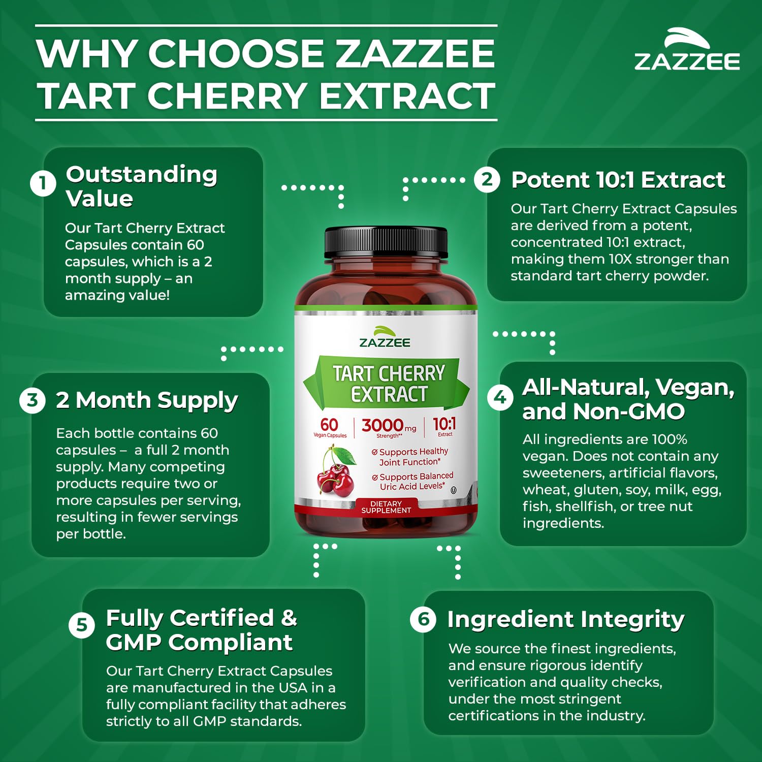 Zazzee comparación de tamaño junto a manos para ver escala y porción