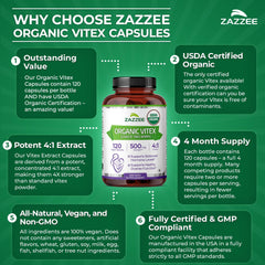Zazzee detalle 4:1 extracto indicando mayor concentración por cápsula