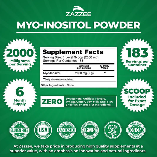 Zazzee etiqueta con ingredientes y certificaciones visibles y claras