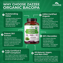 Zazzee detalle de la lista de ingredientes mostrando ausencia de alérgenos