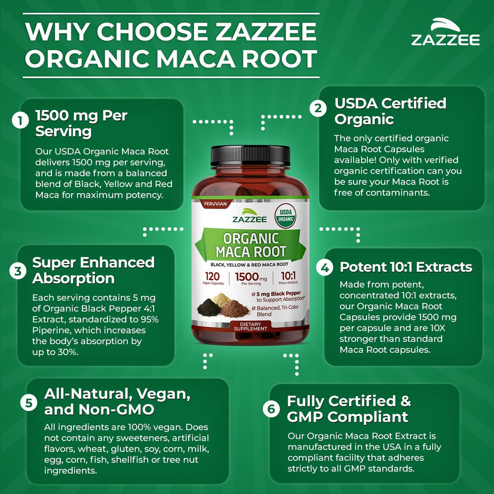 Zazzee extracto de pimienta negra en foco para mejor absorción