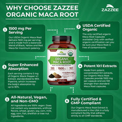 Zazzee extracto de pimienta negra en foco para mejor absorción