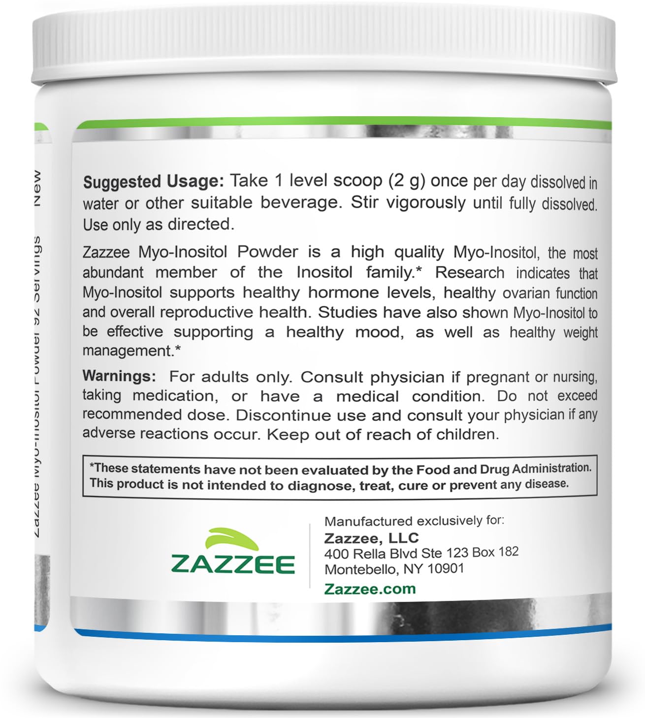 Zazzee instalación de fabricación que sugiere control de calidad