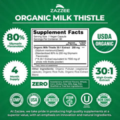 zazzee etiqueta con certificado USDA mostrando control y confianza