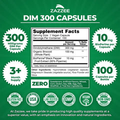Zazzee etiqueta detalle de composición con ingredientes y dosis para confianza del comprador