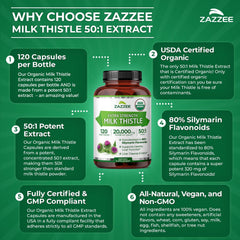 Zazzee frasco en cocina con ingredientes orgánicos, mostrando beneficio de integración en estilo de vida saludable