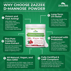 Zazzee envase con sello de manufactura y control de calidad