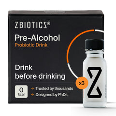 ZBiotics frente del envase mostrando tamaño compacto y conveniencia