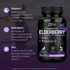 Zeal Naturals cápsulas en mano para visualizar tamaño y facilidad
