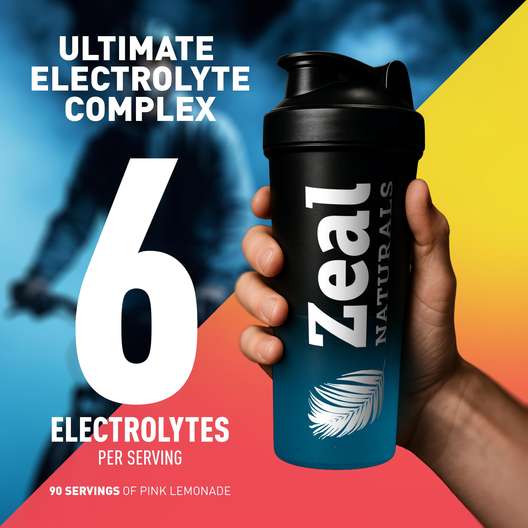 Zeal Naturals bote junto a objeto para comparar tamaño y porciones