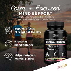 Zeal Naturals etiqueta con ingredientes orgánicos y certificaciones