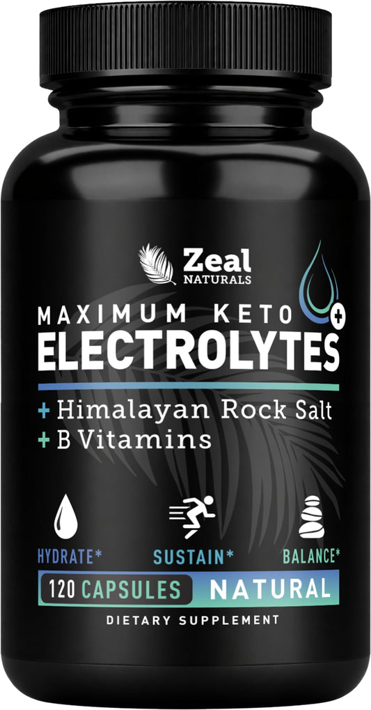 Zeal Naturals envase frontal de 120 cápsulas mostrando la marca y beneficios