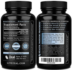 Zeal Naturals cápsula en primer plano con textura y calidad del suplemento