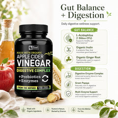 Zeal Naturals en uso sobre mesa de cocina para apoyo digestivo diario