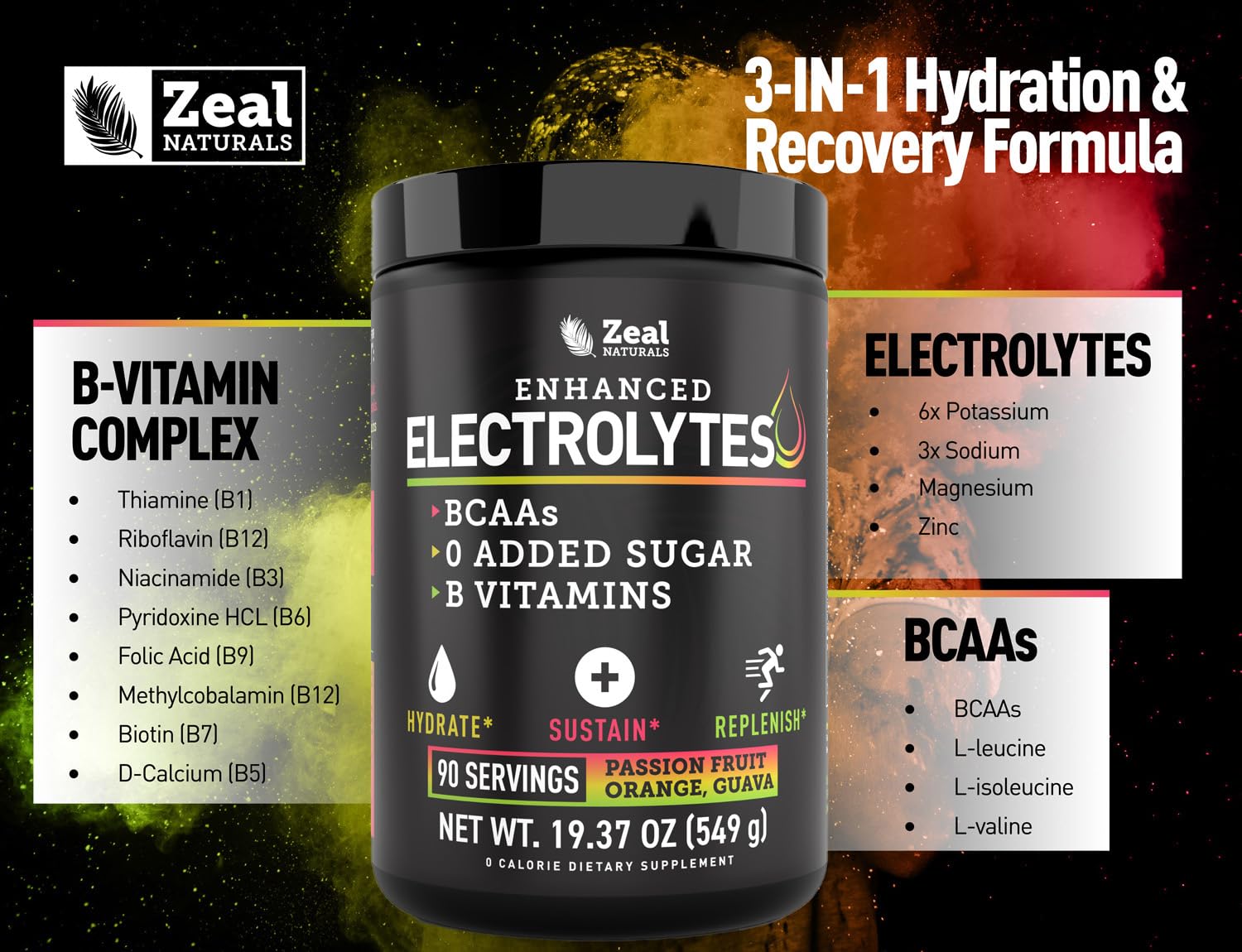 Atleta bebiendo Zeal Naturals durante entrenamiento, apoyo a la hidratación y resistencia