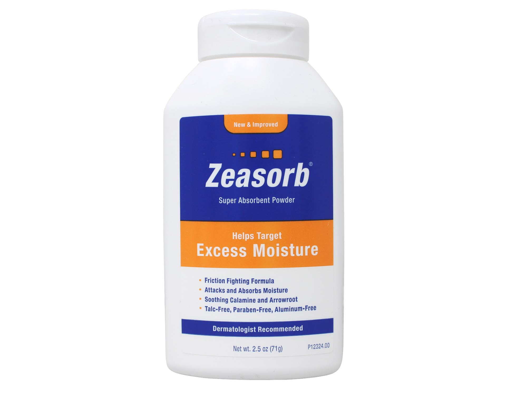 Textura del polvo Zeasorb en primer plano, absorbe humedad eficazmente