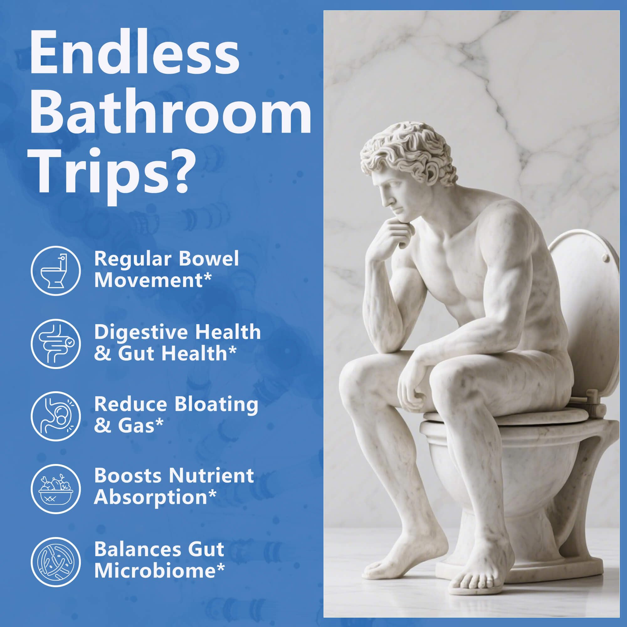 ZEBORA Probiotics para hombres: etiqueta clara con información de beneficios.