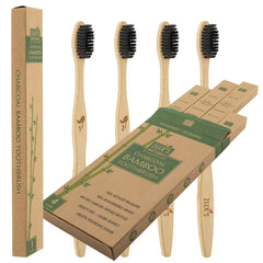 Zeek's Naturals pack frontal de 4 cepillos, eco y práctico