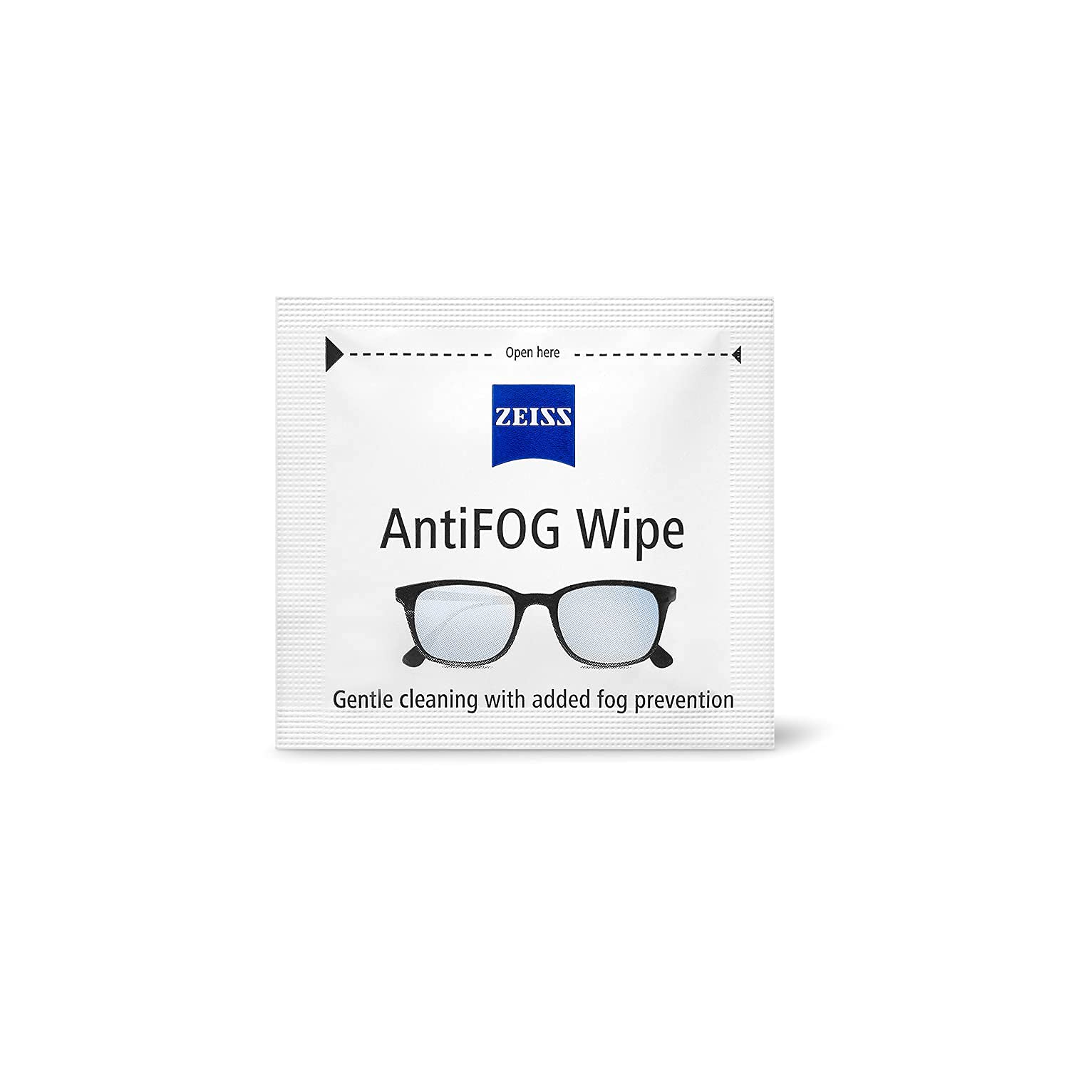 ZEISS aplicando toallita en gafas graduadas para visión clara