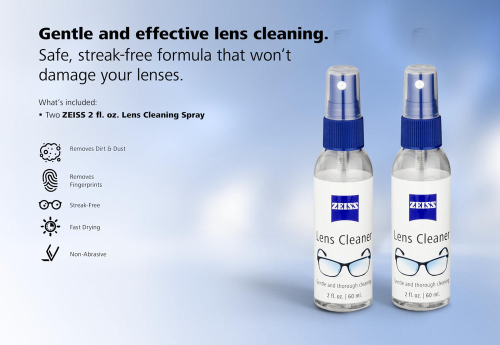 ZEISS par de botellas dentro de un bolso para limpieza sobre la marcha