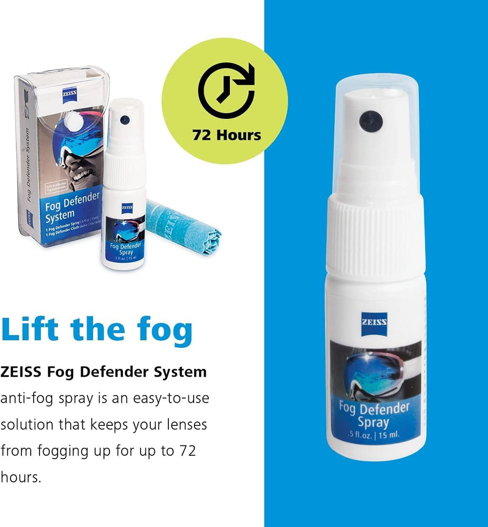ZEISS etiqueta con instrucciones claras para aplicar y mantener protección