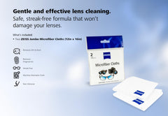 ZEISS paño junto a lavadora, fácil mantenimiento y reutilizable