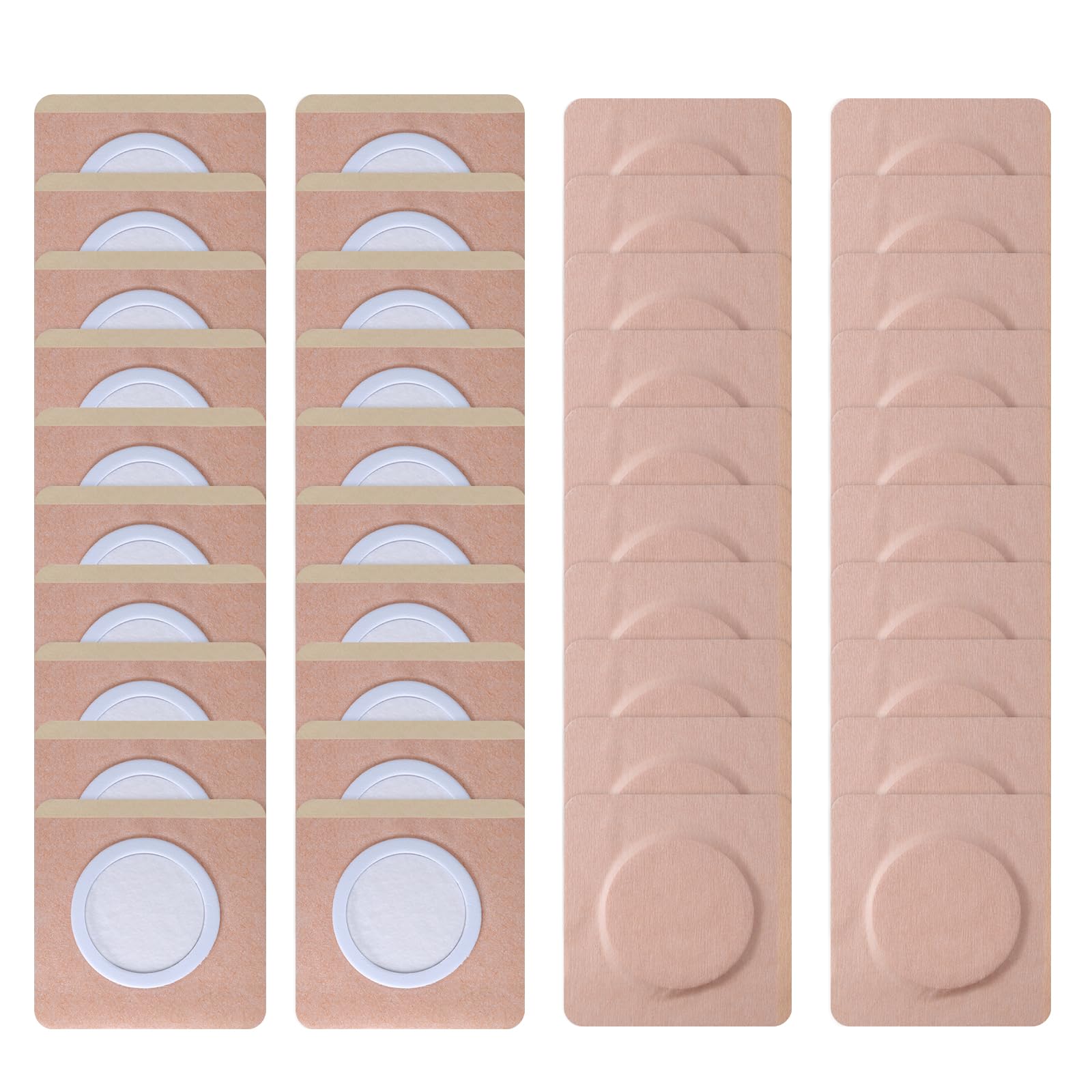 ZELIER parche ombligo frontal mostrando tamaño y forma, práctico