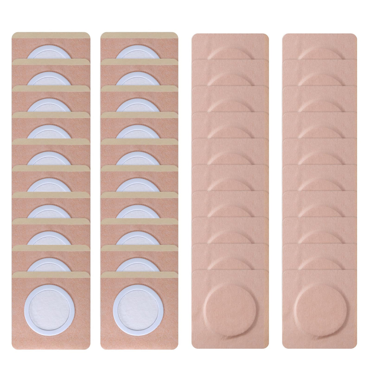 ZELIER parche ombligo frontal mostrando tamaño y forma, práctico