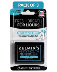 Zelmin's envase frontal mostrando el diseño y conveniencia