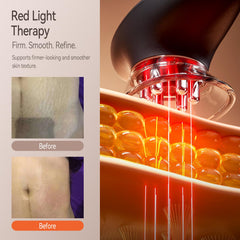 Zelvory detalle de luz roja ofreciendo tratamiento superficial cómodo