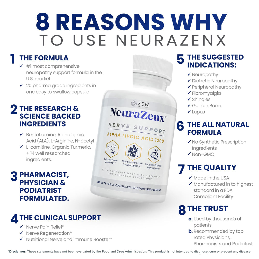 Zen Nutrients NeuraZenX aplicación en pies para soporte de bienestar