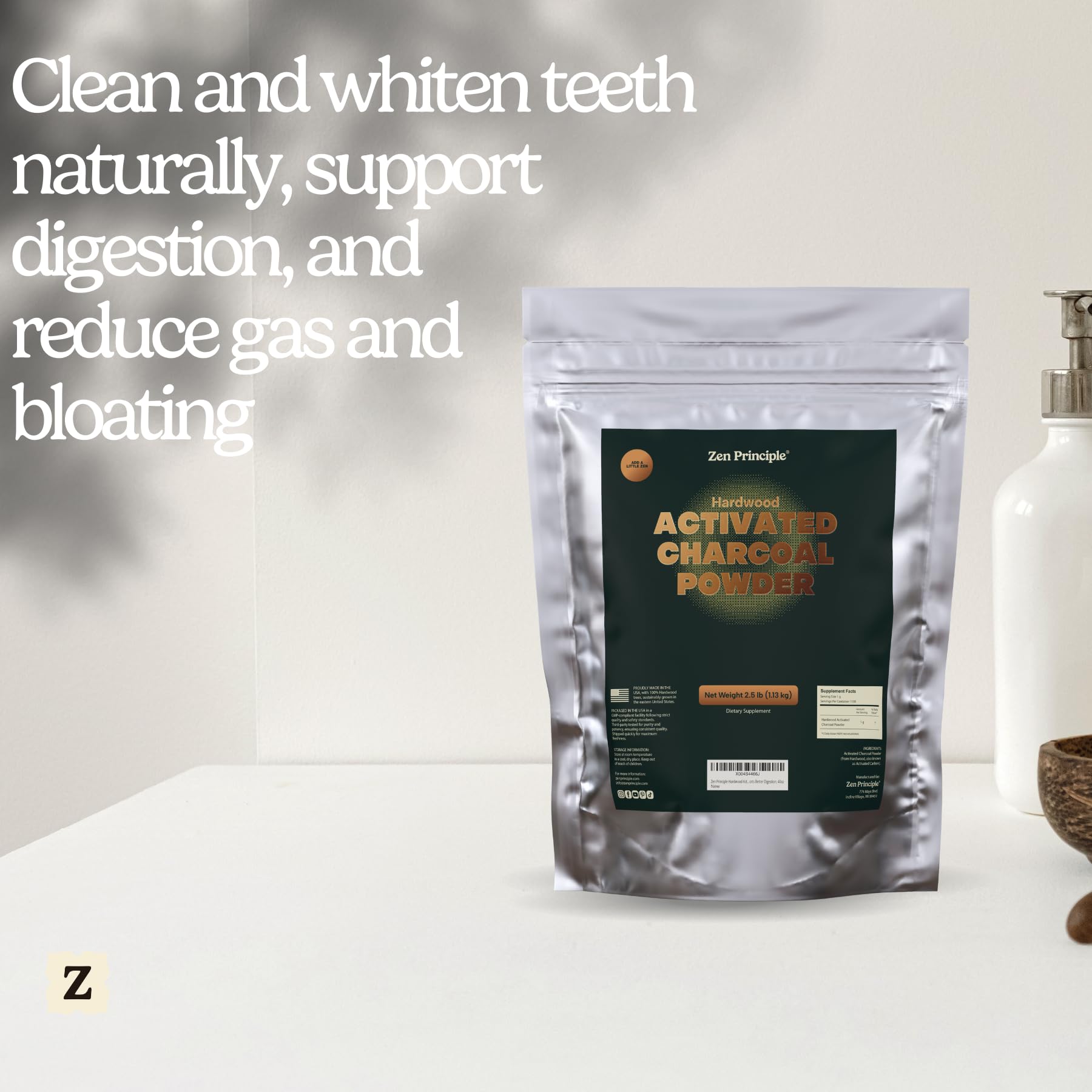 Zen Principle mezclado en batido en vaso, preparación fácil y consumo controlado