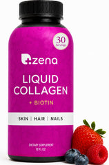 Zena Nutrition frasco frontal mostrando el producto y beneficios visibles