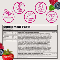 etiqueta USDA Organic Zena Nutrition destacando certificación orgánica