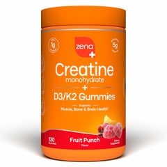 Zena Nutrition envase frontal mostrando 120 gominolas y beneficio conveniencia