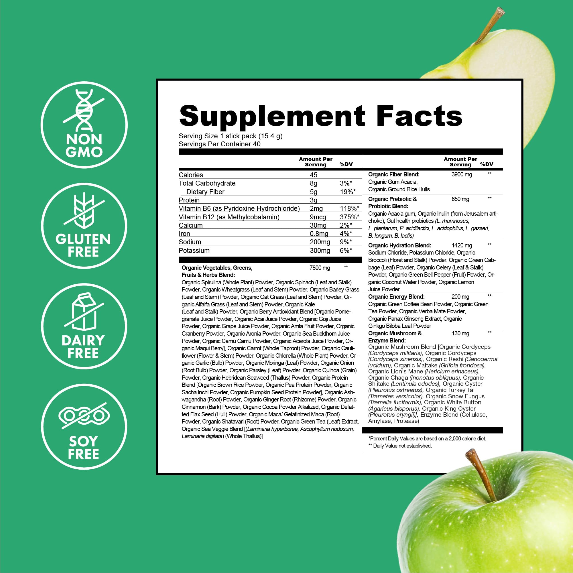 Zena Nutrition sobre en mano para comparar tamaño y comodidad portátil