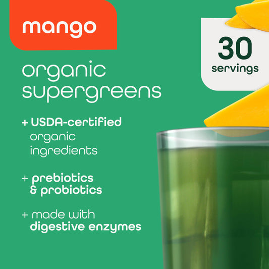 Polvo mango de Zena Nutrition mostrando textura fina y mezcla homogénea