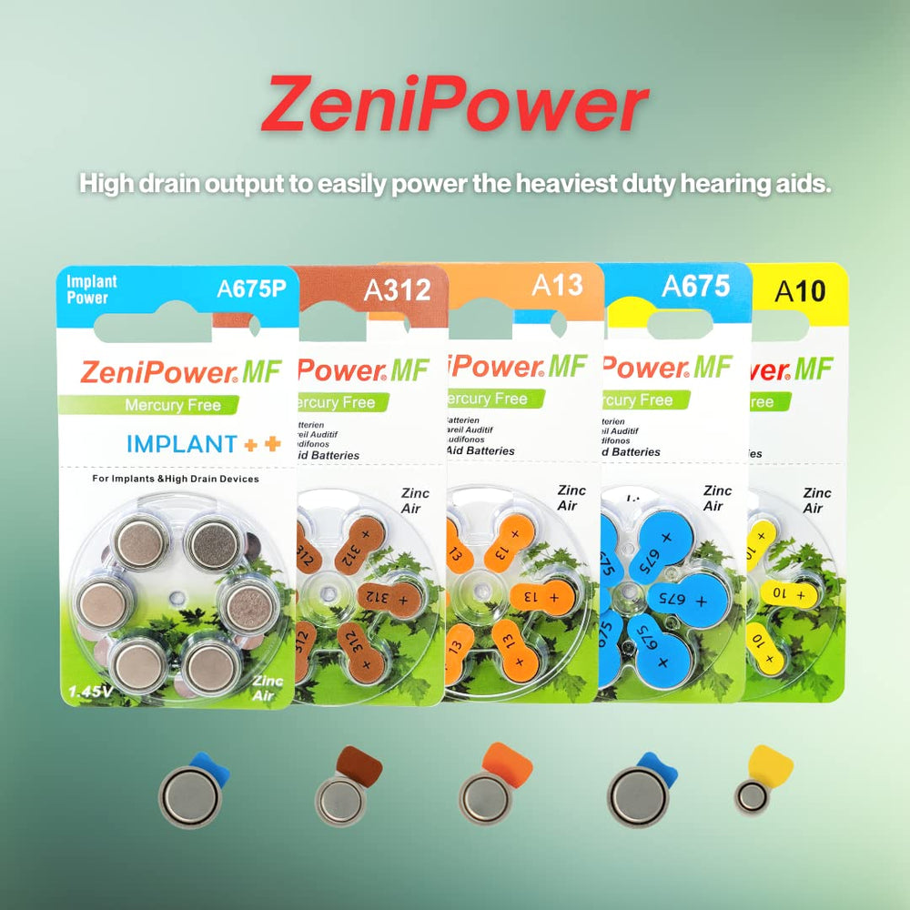 ZeniPower etiqueta del envase con especificaciones, información visible