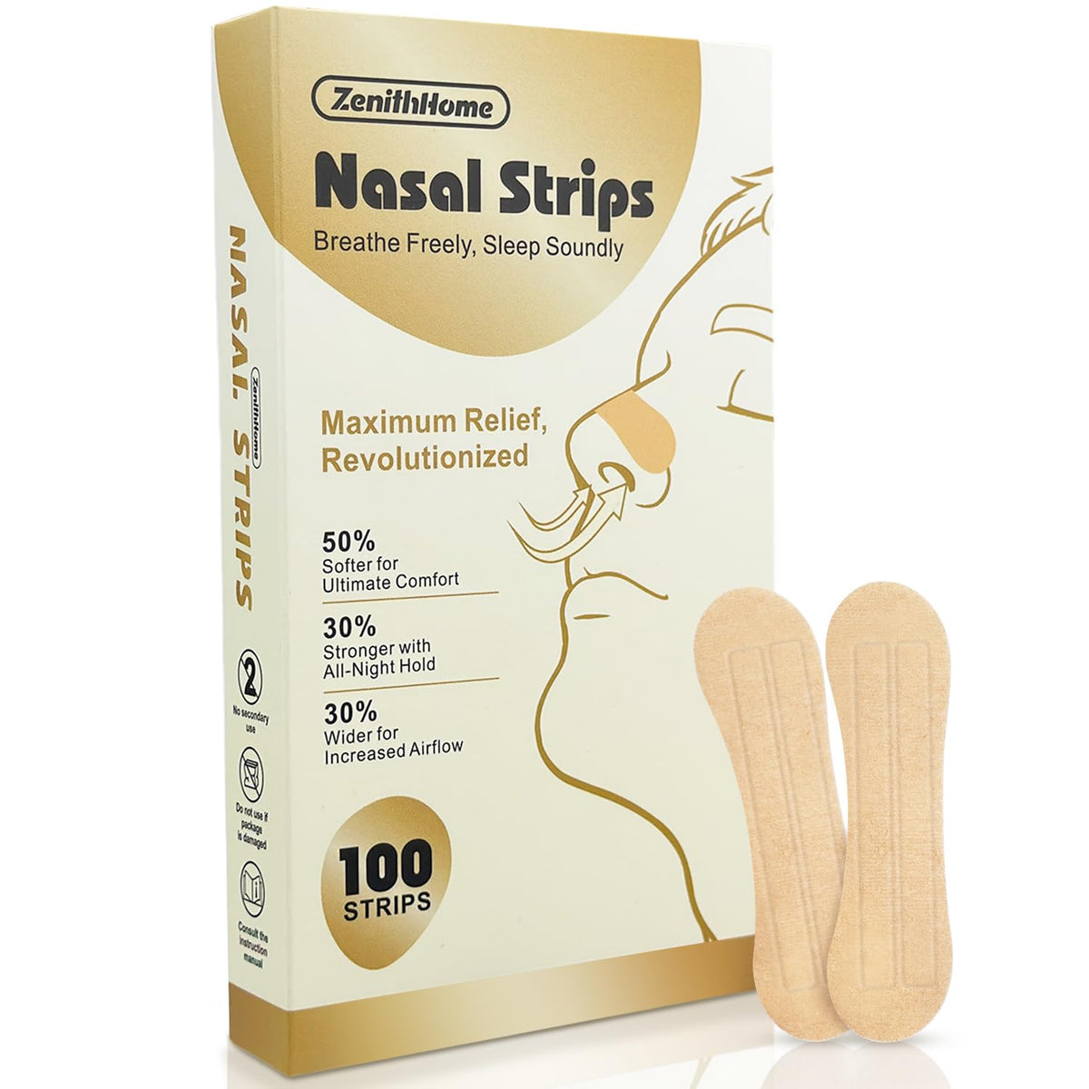 ZenithHome frente del empaque mostrando 100 unidades y beneficio de portabilidad
