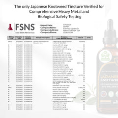Informe de pruebas FSNS Zenmen indicando seguridad y pureza