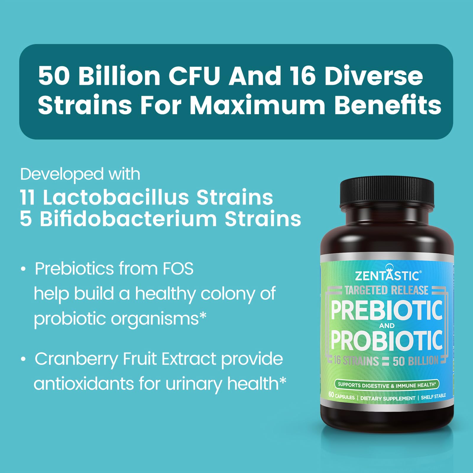 primer plano de cápsula DRcaps Zentastic enfocando protección y liberación intestinal