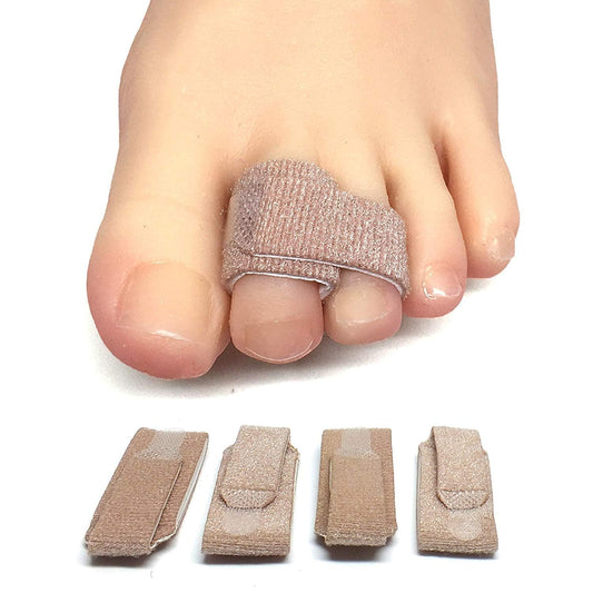 ZenToes embalaje frontal mostrando 4 envolturas y beneficios claros