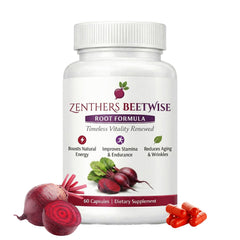 Zenthers Beetwise frente del envase mostrando la presentación y beneficio energético
